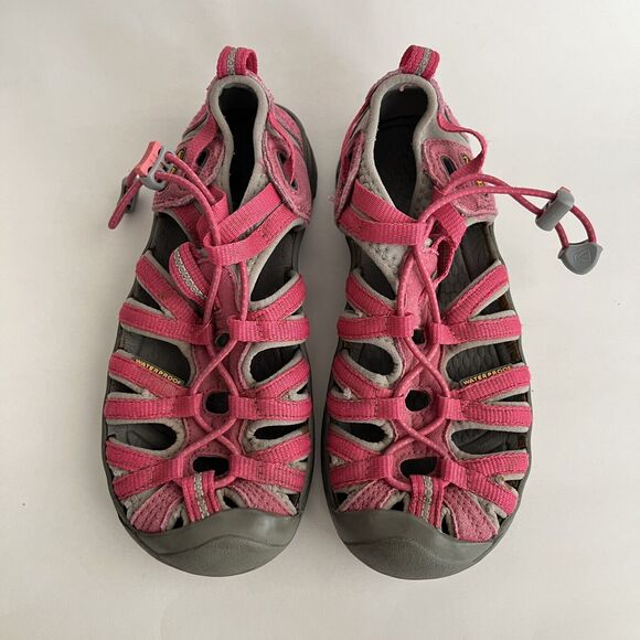 Keen Whisper Sandals Size 2 Pink Toggle Vibram‎ Hiking Camping Outdoors Water - Picture 5 of 8